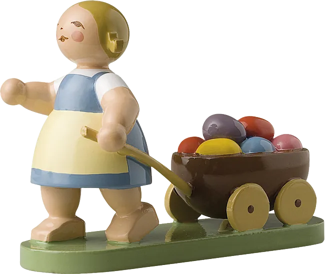 Wendt und Kühn figur: Jente med påskeegg