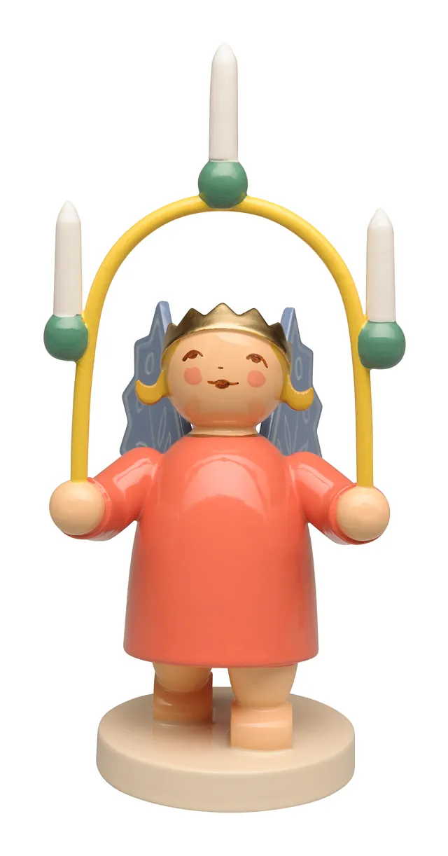 Kroneengel med lysbue